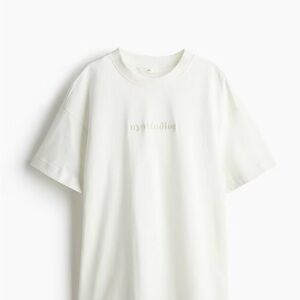H & M Oversized White T-Shirt